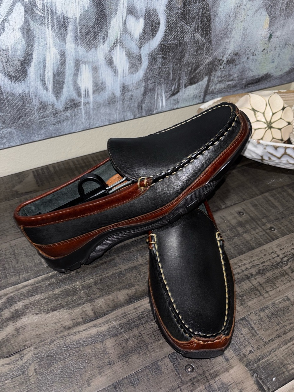 Allen Edmonds Boulder leather driving moccasins MENS - Picture 7 of 16